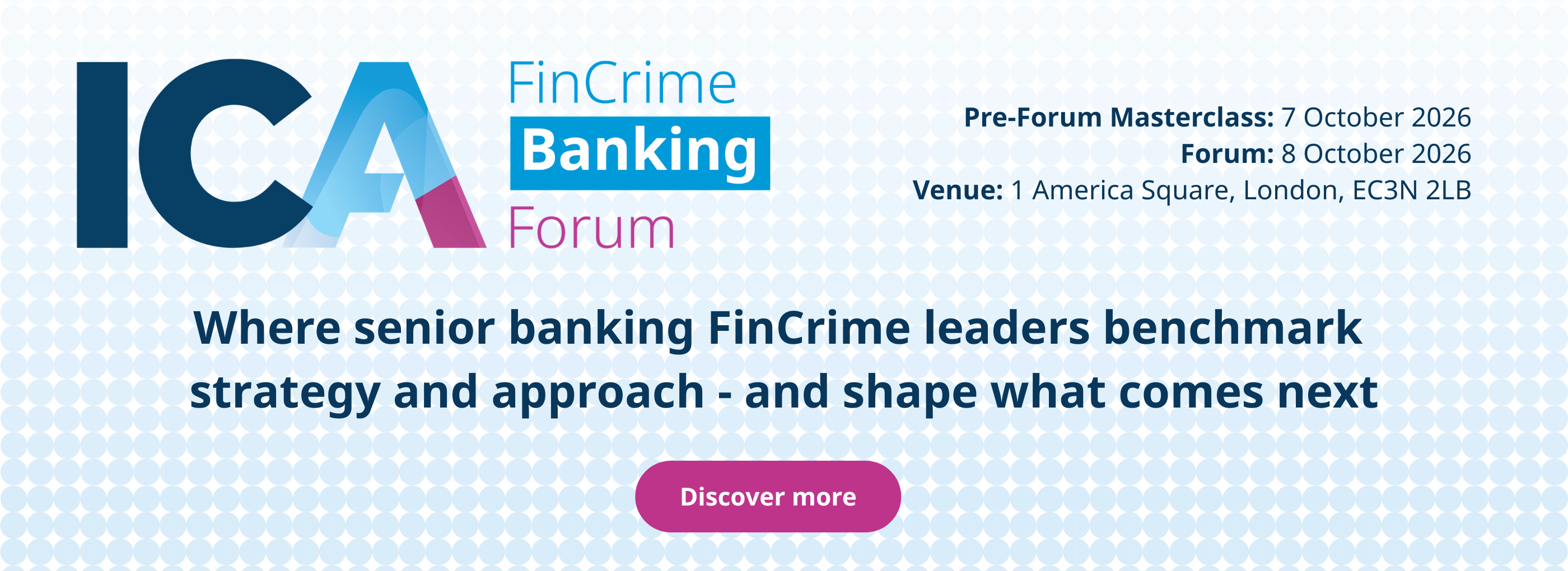 ICA FinCrime and Banking Forum 2026