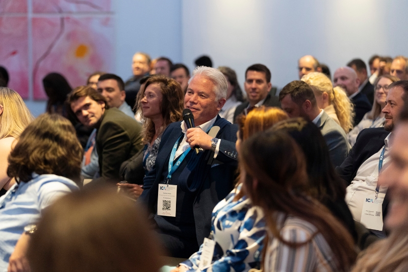 Andrew Clarke speaking at ICA Future of FinCrime & Compliance Summit